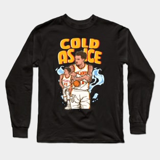 Trae Young "Cold As Ice" Cartoon Long Sleeve T-Shirt